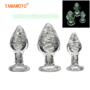 Tapón Anal de Vidrio Transparente que Brilla en la Oscuridad, Juguete Anal Fetiche Gay, Juguete Sexual de Masturbación para Hombres y Mujeres - Product Image 2