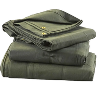 Couverture de bâche en toile imperméable Ncf bâche en toile cirée en tissu de canard robuste avec œillets en laiton antirouille