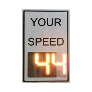 Señales de Tráfico LED con Pantalla Digital de Velocidad de 24 Pulgadas, Panel Compuesto de Aluminio y Plástico de una Sola Cara, Alerta Visual para Carreteras - Product Image 1