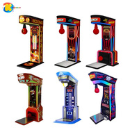 Máquina de Boxeo Electrónica Dragon Punch, Máquina de Juego de Boxeo Operada con Monedas/Tarjetas con Premios
