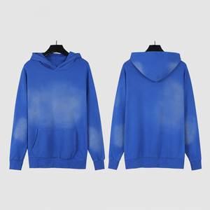 Sudadera con Capucha Gruesa de Algodón Rosa de 380 g/m² con Efecto Lavado, Fabricante OEM, Sudadera Oversize Estilo Urbano con Estampado Gráfico - Product Image 6