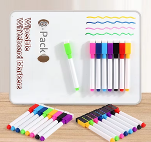 Pennarello <span class=keywords><strong>per</strong></span> <span class=keywords><strong>Lavagna</strong></span> con Attacco Magnetico, Flusso Uniforme dell'Inchiostro, Adsorbimento Magnetico, Cancellabile, Colorato, <span class=keywords><strong>per</strong></span> Pittura dei Bambini, a Base d'Acqua - Product Image 1