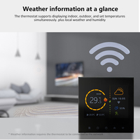 Termostato Programable Semanal Beca BHT-2003 de 7 Días, Pantalla TFT a Color de 3.5 Pulgadas, 220V, Controlador de Sistemas de Calefacción por Suelo Radiante Tuya