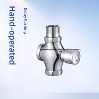 Valve de chasse d'eau WC à pression manuelle, quatre voies, à action retardée, luxe, gamme de pression 015