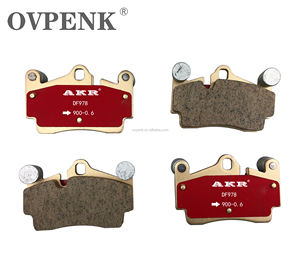 ผ้าเบรกแบบปรับปรุงสำหรับ <span class=keywords><strong>Brembo</strong></span> 17Z <span class=keywords><strong>18Z</strong></span>/Touareg 02-06/Q7 05-09/Cayenne 02-06/ค่าแรงเสียดทาน 0.6 OEM 95535293900 D978 - Product Image 1