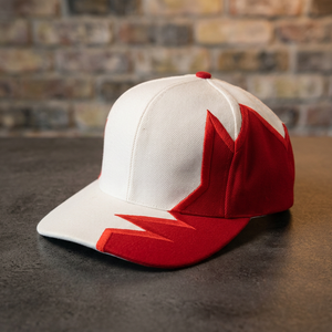 Casquette Snapback 6 Panneaux Bicolore Blanc et Rouge Unisexe Style Urbain Chapeau Décontracté Adulte Vente en Gros Usine Vietnamienne - Product Image 1