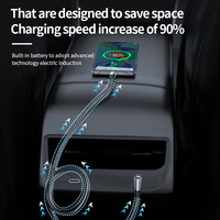 Câble de charge rapide USB-C en nylon tressé à coude 90° en alliage de zinc, 0,5 m, 1,2 m, 2 m, pour iPhone, vente en gros d'accessoires mobiles