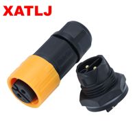 Connecteur étanche à verrouillage rapide XATLJ série M19, 5 broches mâle/femelle, 10A, CE ETL UL94V-0, nylon, PCB, aérospatiale, micro-ondes, puissance, solaire