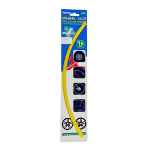 Wheel Hub Reflective <b>Sticker</b> <b>Yellow</b> 16 Pcs For Car Wheel Rim Safety Enhancement - Product Image 2