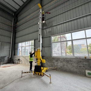 Plataforma Elevadora Más Vendida, Elevador de Mástil Eléctrico, Elevador de Mástil Vertical, Fácil de Operar, Elevador de Mástil Único - Product Image 6