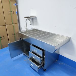 Mesa de Procedimientos Veterinarios Estable de Acero Inoxidable para Exámenes, Inyecciones, Cirugías Menores y Cuidado Diario de Animales - Product Image 3