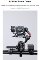 Greenbull XT5 Robot de Tir Portable Intelligent Dolly Rail Courbé