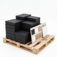 Boîte rigide magnétique LuxuryMatteBlackFlip avec impression personnalisée et graphiques intérieurs pour instrument de soin de la peau, emballage cadeau haut de gamme