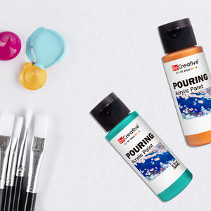 60Ml Vloeistof Geen Dampen Goede Dekking Glitter Metallic Sterk Gepigmenteerde Acryl Gieten Verf Voor Abstracte Kunstambachten - Product Image 5