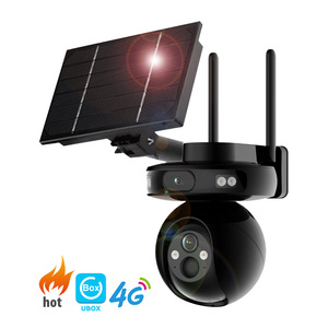 Nueva Cámara de Seguridad Inalámbrica 4G para Exteriores, con Giro e Inclinación, Energía Solar, Sensor CMOS de 4MP, Visión Nocturna en Color, Compatible con la Nube, UBOX - Product Image 1