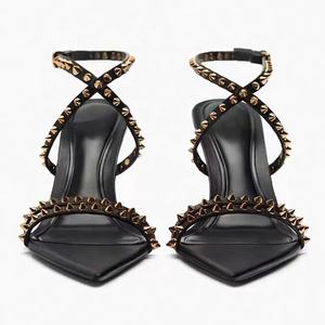 Diseños Personalizados, Sandalias de Tacón Alto para Mujer Madura, con Punta Puntiaguda, Tiras en el Tobillo, Tacones Finos - Product Image 3