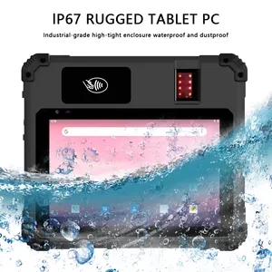 Tablette Android 4G Lte 4Gb Ram Biometrische Vingerafdruk Barcodescanner Waterdichte Robuuste Android Tablet Pc Met Rfid-Lezer