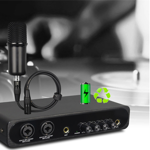 Interface audio DSP rechargeable BAOBAOMI K116 <span class=keywords><strong>pour</strong></span> diffusion en direct, 2 entrées/2 sorties, <span class=keywords><strong>carte</strong></span> <span class=keywords><strong>son</strong></span> USB, connexion XLR/6,3 mm <span class=keywords><strong>pour</strong></span> - Product Image 4