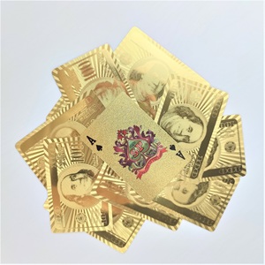 Vente en gros de cartes de poker dorées personnalisées Kingcolor, cartes à jouer dorées imperméables, matériau papier, emballage en boîte cadeau - Product Image 5