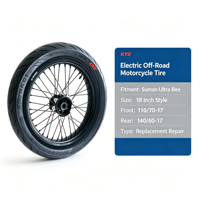 Pneu de moto électrique tout-terrain Surron Ultra Bee 18 pouces 110/70-17 140/60-17 - Neuf pour remplacement/réparation