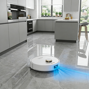 หุ่นยนต์ดูดฝุ่น 15Kpa แรงดูดสูง ระบบนำทางด้วยเลเซอร์ แผนที่อัจฉริยะ ชาร์จและเทฝุ่นอัตโนมัติ - Product Image 3