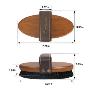 Commercio all'ingrosso della fabbrica Logo personalizzato prodotti per la cura del cavallo cane in legno cavallo spazzola per la pulizia del corpo cavallo toelettatura spazzola - Product Image 5