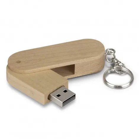 8GB Ahornholz USB Flash Drive Laser graviert mit Schlüssel ring