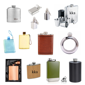 กระติกน้ำสแตนเลสสีเงิน 8 ออนซ์ พร้อมกรวย 2 อัน สำหรับเดินทางเล่นสกี ปีนเขา ตกปลา ตั้งแคมป์ สำหรับใส่เหล้าวิสกี้ ยี่ห้อ Green Spot Harrods - Product Image 6