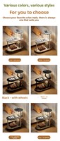 Table de chevet multifonctionnelle moderne en bois massif, lampe, porte-manteau, étagère de rangement intégrée pour chambre à coucher, table d'appoint mobile, petite table
