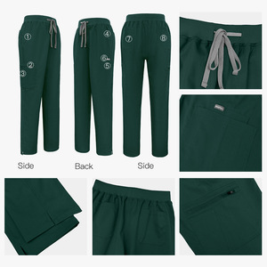 Conjunto de 3 Piezas de Tela Suave Personalizable y Moderna 42192+52002, Uniforme Médico de <span class=keywords><strong>Ambulancia</strong></span> de Emergencia Unisex, Chaqueta de Ropa para Mujer - Product Image 3