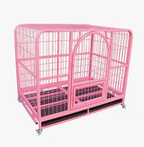 Square Pet Cage Doghouse Golden Retriever Samoyed Cat Iron Cage Rail High-End OEM and ODM Pet Supplier