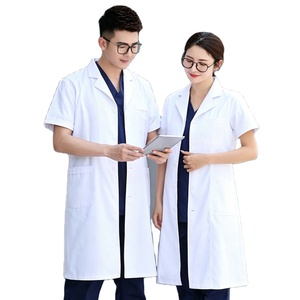 Camice Medico Estetico di Alta Gamma per Uomo e Donna, Manica Lunga e Corta, Abbigliamento da Lavoro Leggero Estivo per Dentisti/Dottori - Product Image 1