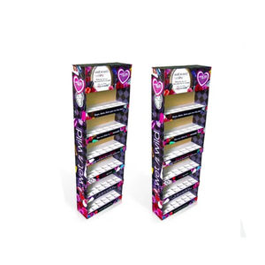 Freistehender PVC-Schaum karton Kunden spezifischer Pop-Boden-Nagellack-Boden <span class=keywords><strong>display</strong></span> Einzelhandel produkt anzeige ständer