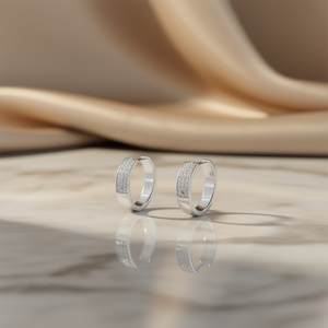 Ub E919 ต่างหูทองคำขาวประดับเพชรทรงกลมไมโครเพฟเครื่องประดับชั้นดีสำหรับทุกเพศ - Product Image 2