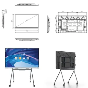 Schede intelligenti per lavagna interattiva elettronica da 65 pollici personalizzate LT per sala riunioni o sala conferenze aziendali