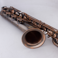 Professional Antique Copper Eb Tone Baritone Saxophone with Brass Mouthpiece Accessories and Case