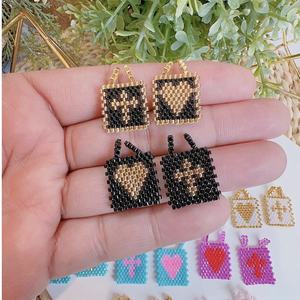 LS-C2014 gros <span class=keywords><strong>miyuki</strong></span> breloques pour bracelet collier croix <span class=keywords><strong>pendentif</strong></span> coeur <span class=keywords><strong>pendentif</strong></span> pour femmes filles - Product Image 4