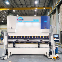 Presse plieuse CNC entièrement automatique synchronisée de haute précision SANXIN 2m 3m 4000mm engrenage de roulement de flexion hydraulique en acier inoxydable