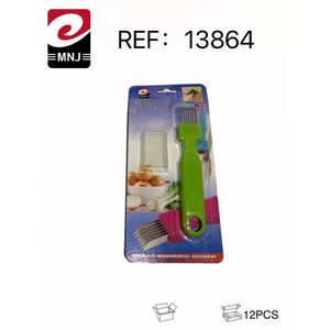 Set di 12 Tagliaverdure con Manico Verde, Utensile da Cucina per Verdure - Product Image 1