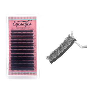 Extensiones de Pestañas Lashonly Individuales 3D 4D 5D 6D 7D 8D con Forma de Y, Tejido en Racimo, Tipo Trébol, Venta al por Mayor <span class=keywords><strong>M2</strong></span>-1-05 7D W, OEM/ODM - Product Image 1