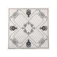 Faux panneaux de plafond en Pvc, imperméable, moderne, européen, Simple, Pop, personnalisé, Photo, estampage à chaud, pour le hall