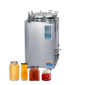 Máquina de Esterilización de autoclave de vapor vertical, frascos de comida para cocina comercial, precio