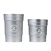 Gobelet en aluminium recyclable écologique de 12/16 oz avec couvercle en aluminium, logo personnalisé, pour thé, soda, boissons froides, café, jus, bar, fête