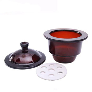 Bouteille de séchage en verre transparent, dessiccateur de laboratoire avec indicateur de gel de silice pour les expériences de <span class=keywords><strong>chimie</strong></span> scolaire - Product Image 3