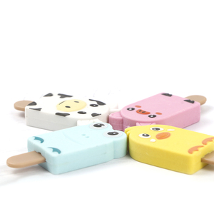 Soodood PVC độc lập bao bì hộp <span class=keywords><strong>3D</strong></span> Jumbo Popsicle Câu Đố tẩy với phim hoạt hình nụ cười mặt tẩy - Product Image 4