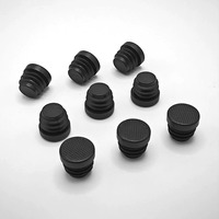 Bouchon en plastique pour tube rond de 19 mm, capuchon en caoutchouc antidérapant et résistant à l'usure, embout réglable pour pied de meuble en tube rond