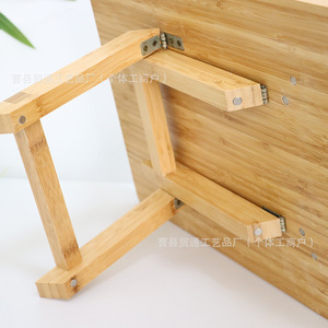 Bamboo Wood Lazy Folding Table 5455 Multi Functional Home Simple <b>Computer</b> Tablet <b>Desk</b> - Product Image 5