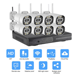 <span class=keywords><strong>Kit</strong></span> NVR <span class=keywords><strong>Wifi</strong></span> 8 canaux 3MP <span class=keywords><strong>Kit</strong></span> caméra extérieure étanche IP66 Système de caméra de vidéosurveillance IP CCTV sans fil - Product Image 3