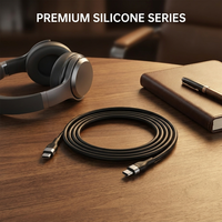 Câble USB-C vers USB-C flexible en silicone 1M/2M 60W 100W, cordon de charge rapide souple pour iPhone 15/16 MacBook iPad Pro