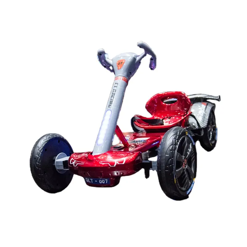 Оптовая продажа, красный четырехколесный внедорожник, Электрический китайский педаль, гоночный картинг для детей и взрослых, батарея унисекс, 6 В, катание на игрушке